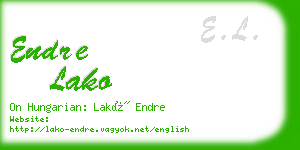 endre lako business card